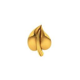p.c. chandra jewellers Yellow Gold Leaf Design Nosepin-picture-28