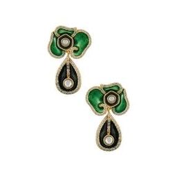 Gold-Plated 925 Sterling Silver Oceania Drop Earrings-image-3