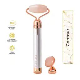 Contour Vibrating Facial Rose Quartz Roller & Massager-12