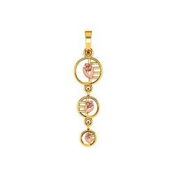 Floral-Design Yellow Gold Pendant-image-29