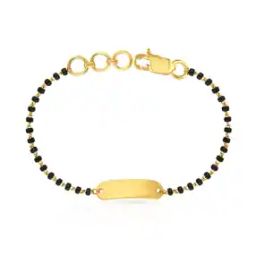 Yellow Gold Beaded Bracelet-image-43