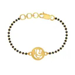 Yellow Gold Beaded Bracelet-image-27