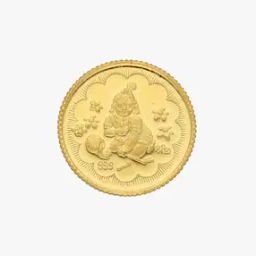 2 GM Yellow Gold Krishna Coin-image-95