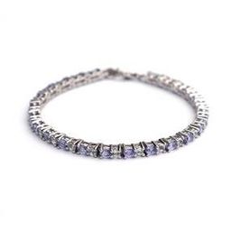 925 Sterling Silver Gemstone Bracelet-0