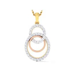 dishis Sterling Silver Rose-Gold Plated Pendant-picture-43