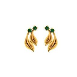 Yellow Gold Stud Earrings-image-99