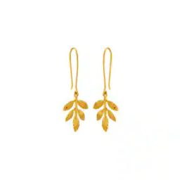 Yellow Gold Dangler Earrings-image-34