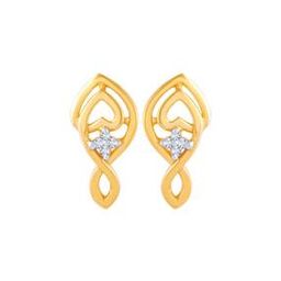 Yellow Gold Stone-Studded Studs-image-90