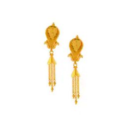 p.c. chandra jewellers Yellow Gold Drop Earrings-picture-18