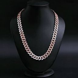Sterling Silver Iced Out Cuban Link Chain-image-41