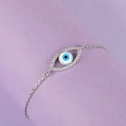 925 Sterling Silver Evil Eye Link Bracelet-13