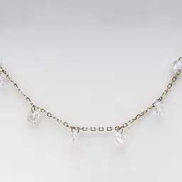 925 Sterling Silver Stone-Studded Necklace-image-13