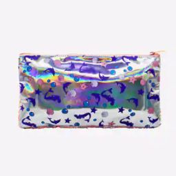 Sequinned Pouch with Zip Closure-47