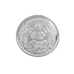 Silver-Plated Lord Ganesha Coin-image-89