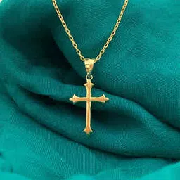 925 Sterling Silver Gold-Plated Cross Pendant-image-37