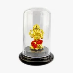 999 Silver Gold-Polish Ganesha Idol-image-94