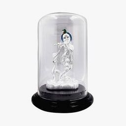 999 Silver Standing Krishna Idol-image-46