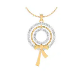 Yellow Gold Stone-Studded Pendant-image-55