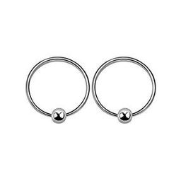 Sterling Sliver Round Shape Hoop Earrings-image-65