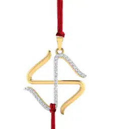 Yellow Gold Stone-Studded Rakhi Bracelet-image-48