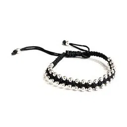 Sterling Sliver Thread Bracelet with Spring-ring Closure-image-94