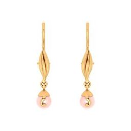 Yellow Gold Drop Earrings-image-57