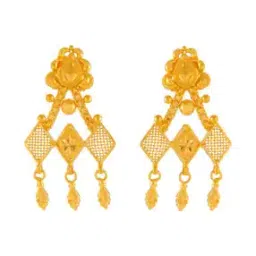 p.c. chandra jewellers Yellow Gold Drop Earrings-picture-0