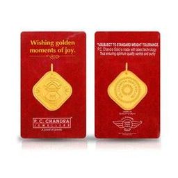 p.c. chandra jewellers Pooja Kalash Gold Coin Pendant-picture-5