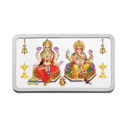 Pure Silver Lakshmi & Ganesh Coin-image-3