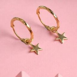 Sterling Sliver Gold-Plated Round Shape Hoop Earrings-image-69