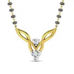 Yellow Gold Diamond-Studded Jiya Pendant-image-5