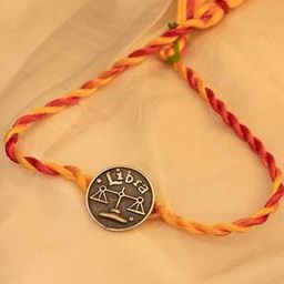Sterling Silver Moh Libra Sun Sign Rakhi Cum Brooch-image-76