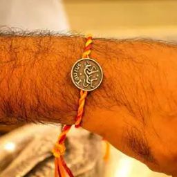 Sterling Silver Moh Taurus Sun Sign Rakhi Cum Brooch-image-24