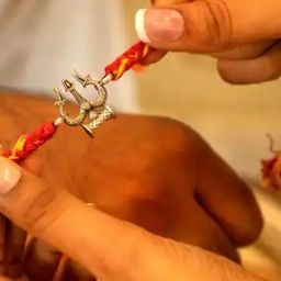 Sterling Silver Anvaya Shiva Trishul Rakhi-image-45