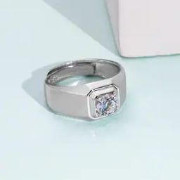 Sterling Silver Stone-Studded Cocktail Ring-image-36