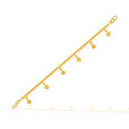 Yellow Gold Hanging Balls Bracelet-image-25