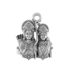 Sterling Silver God Ram & Maa Sita Pendant-image-60