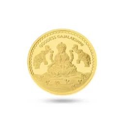 2 GM Yellow Gold Goddess Lakshmi Coin-image-30