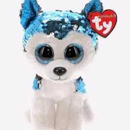 Flippy Sequin-Embellished Husky Soft Toy-image-7