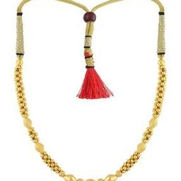Yellow Gold Beaded Choker Necklace-image-85