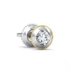 White Gold Diamond Stud Earring-image-70