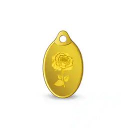 2 gm Rose 24k 999.9 Gold Pendant-43