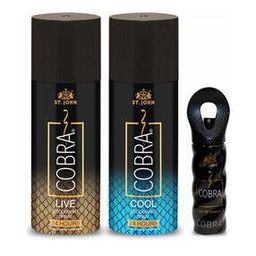 Cobra Live Limited Edition Deodorant Spray & Cool Cobra Eau De Parfum-13