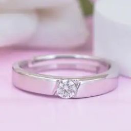 Sterling Silver American Diamond Ring-image-15