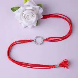 Sterling Silver Stone-Studded Rakhi-image-93