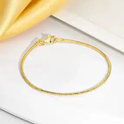 Gold-Plated Sterling Silver Link Bracelet-image-32