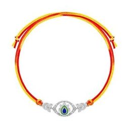 Sterling Silver Peacock Feather Motif Rakhi-image-56