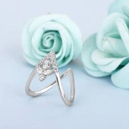 Sterling Silver Floral Flourish Ring-image-79
