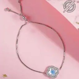 Sterling Silver Evil Eye Bracelet-image-27