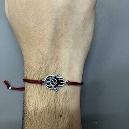 Sterling Silver Hamsa Hand Rakhi-image-27
